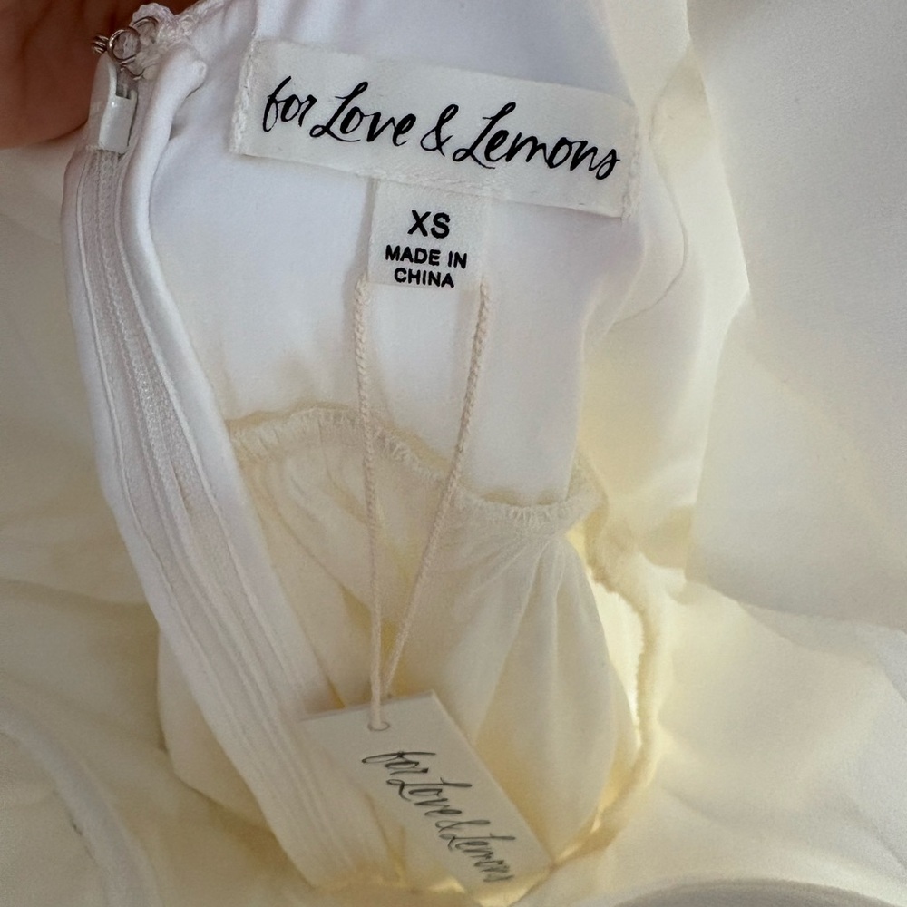 NWT For Love And Lemons Heidi Midi Dress XS - Picture 2 of 6